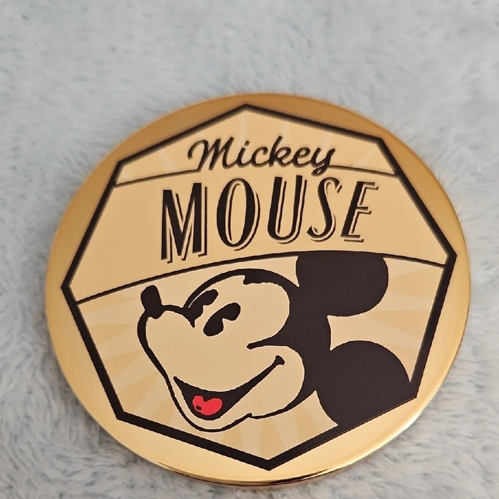 Mickey Mouse Gold Compact Mirror